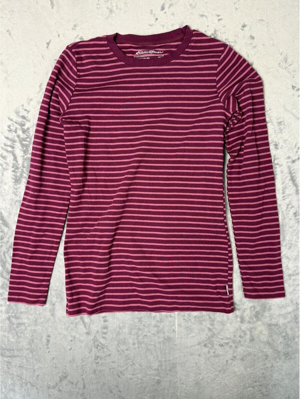 womans Long Sleeve T Shirt Size.  Casual outdoor Eddie Bauer
